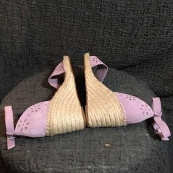 Sage and Simple Lilac Open Toe Wedge Sandals Size 10M - Picture 7 of 11